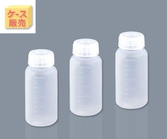 Chai nhựa miệng rộng 500mL AS ONE 5-002-54, đóng gói 50 chiếc/ hộp